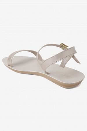 Aurelia Solid Gold Almond Toe Flat