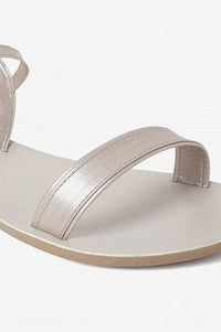 Aurelia Solid Gold Almond Toe Flat