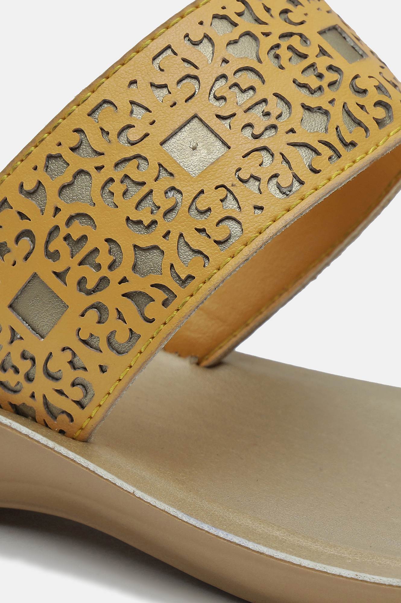 Buy Aurelia Laser Cut Almond Toe Wedge-Zjolie Online for
