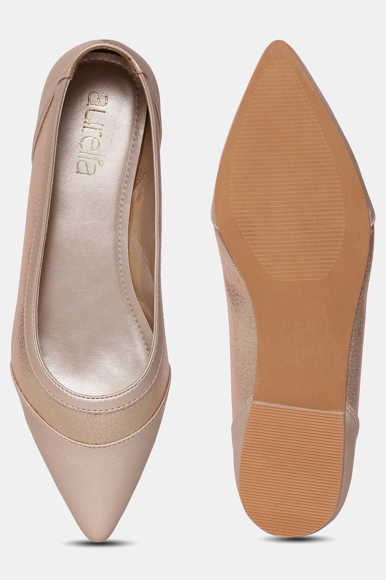 AURELIA GOLD Pointed Toe Flat-ZJOYCE