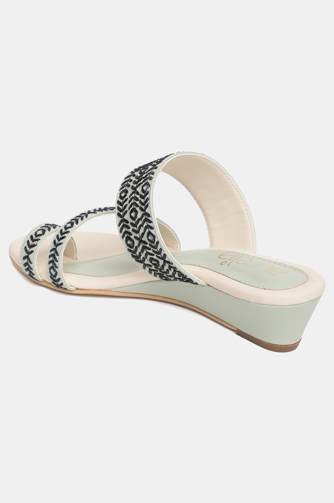 Aurelia Embroidered Open Wedge-Znoor