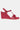 Burgundy Almond Toe Textured Wedge-Zsky