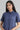 Navy Collar Neck Dress-Gillet Set
