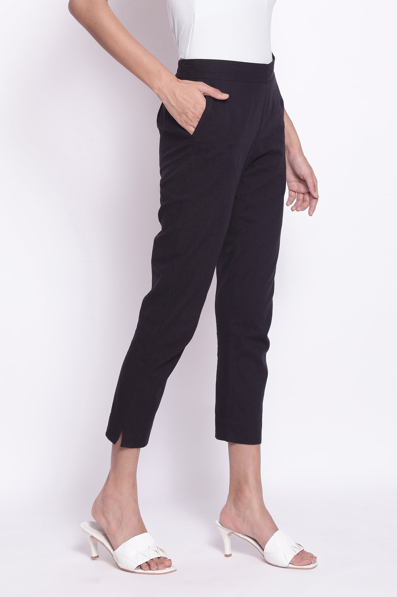 Black Indo-Western Trouser Pants