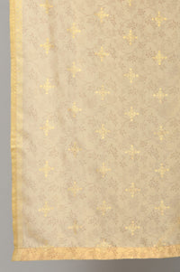 Blue Sequin Top-Palazzo-Gold Dupatta Girls Set