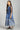 Blue Printed Top-Gillet-Skirt Girls Set