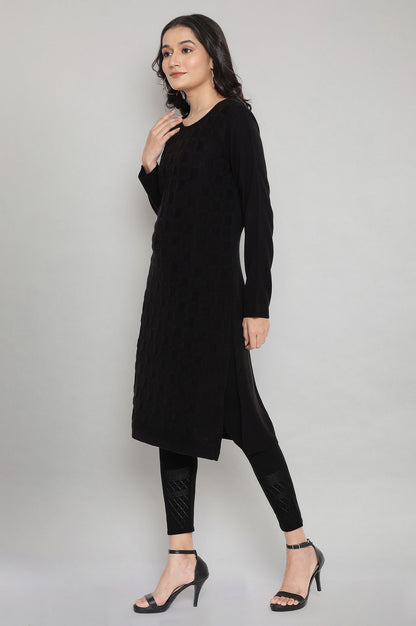 Black Winter kurta