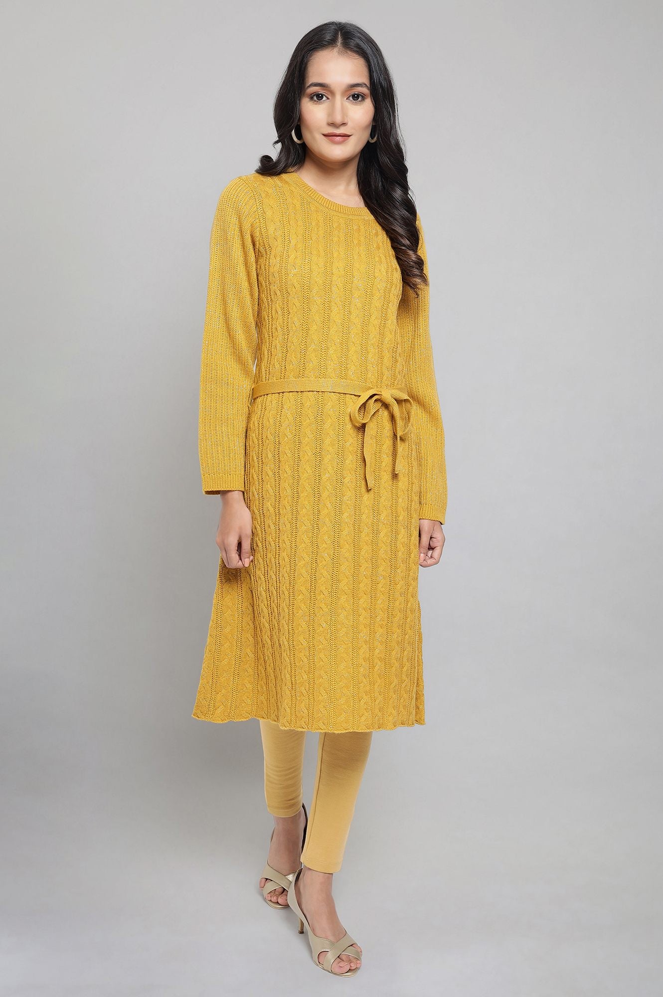 Yellow Winter kurta