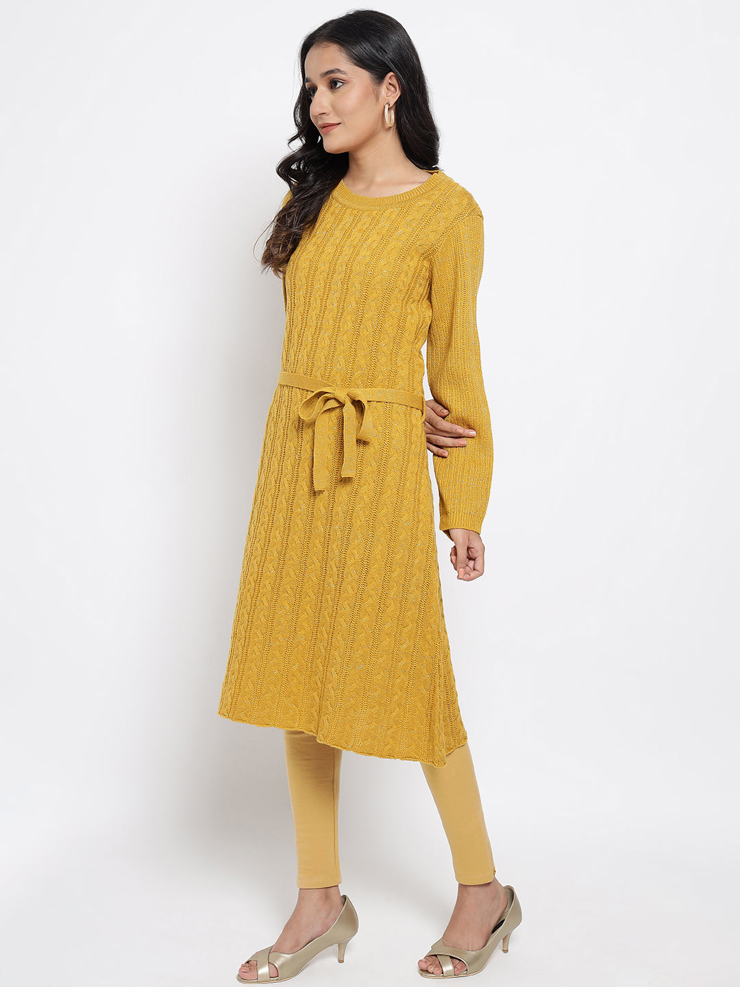 Yellow Winter kurta