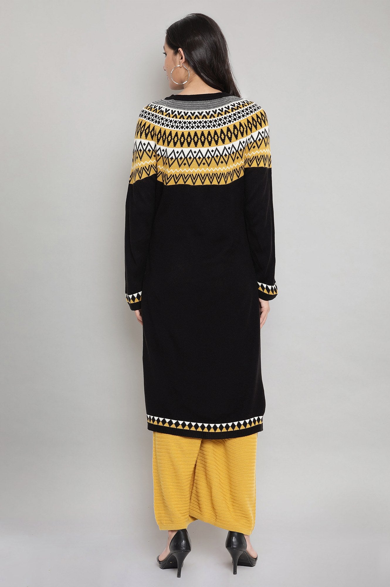 Black Winter kurta