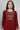 Red Embellished Winter kurta