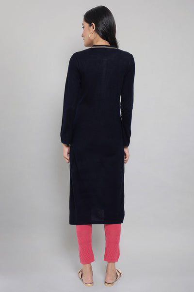 Teal Winter kurta