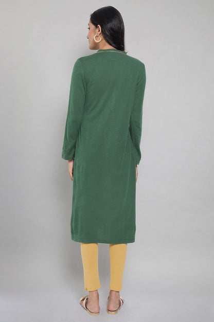 Green Winter kurta