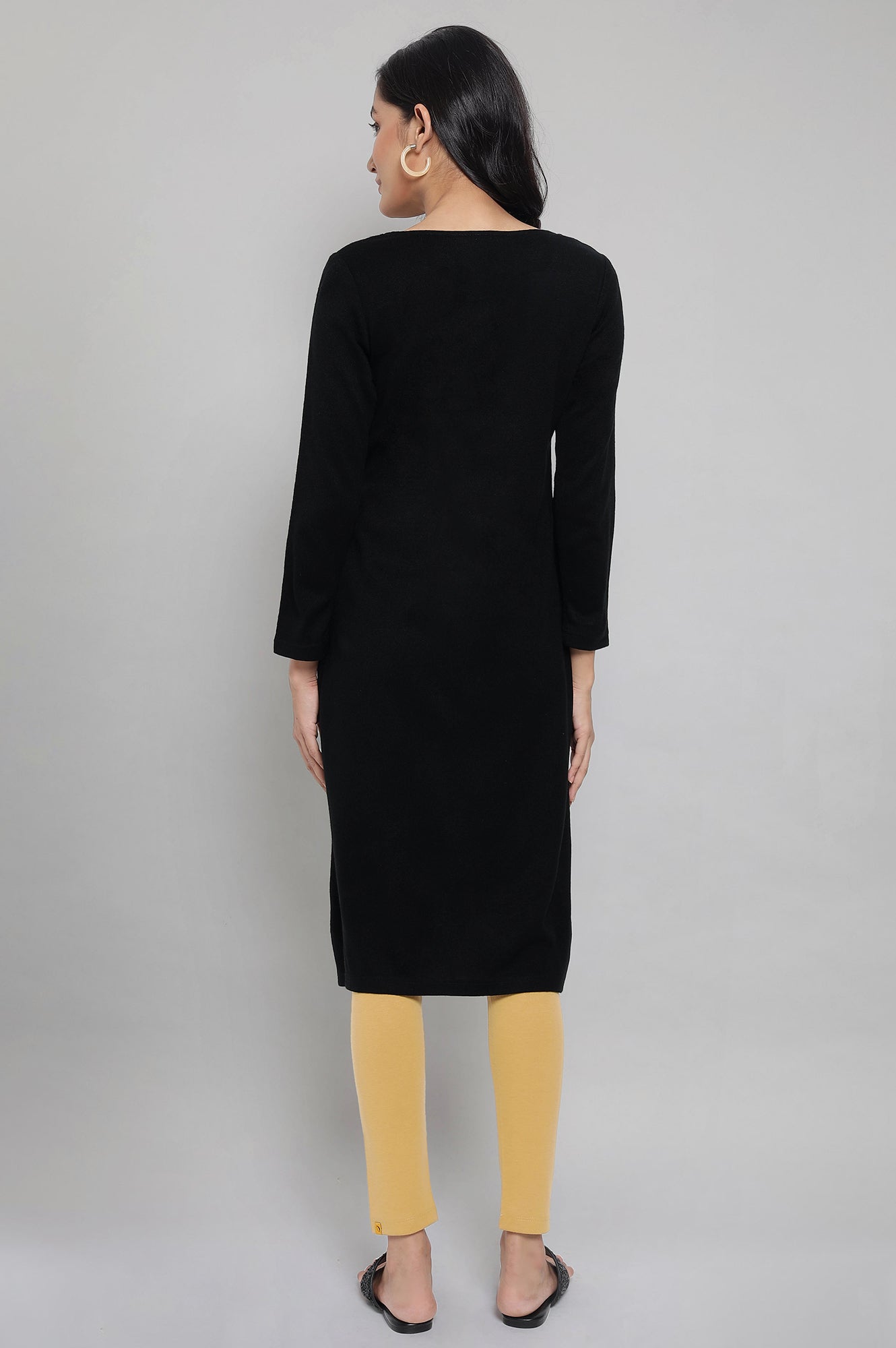 Black Winter kurta