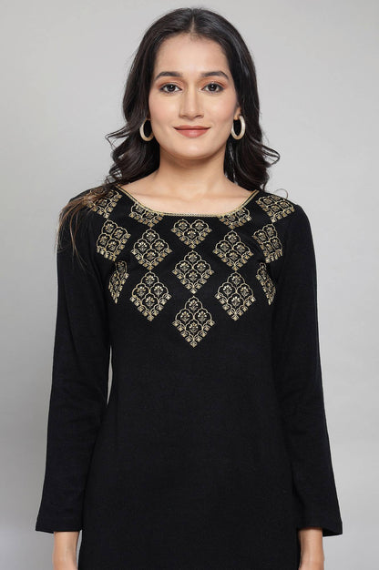 Black Winter kurta