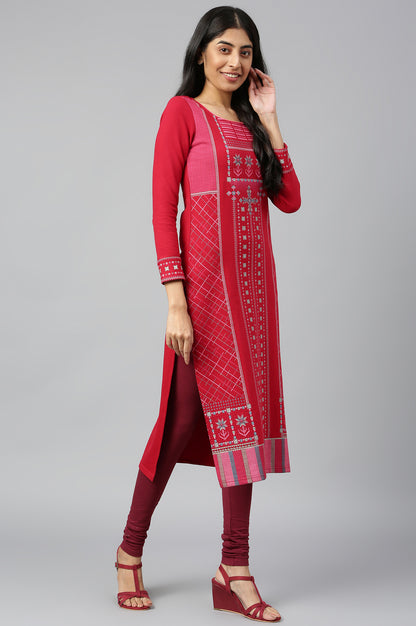 Red Indian Ethnic kurta