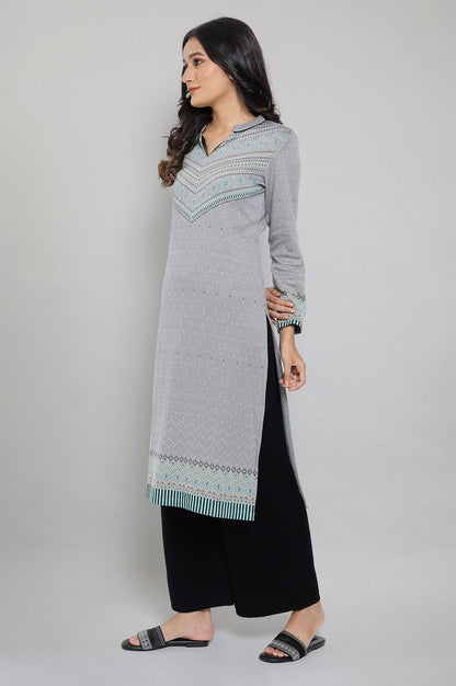 Silver Winter kurta