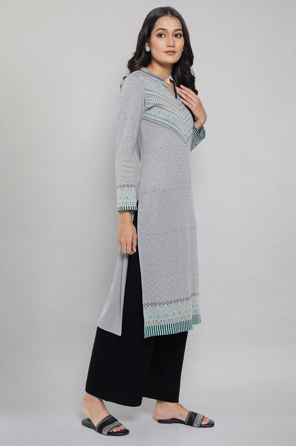 Silver Winter kurta