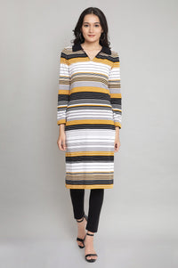 Multi Coloured Stripe Print kurta