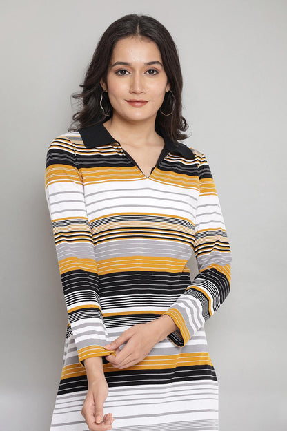 Multi Coloured Stripe Print kurta