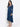 Blue Acrylic Dress with Embroidery