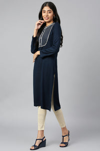 Blue Acrylic kurta