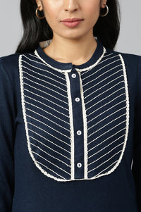 Blue Acrylic kurta