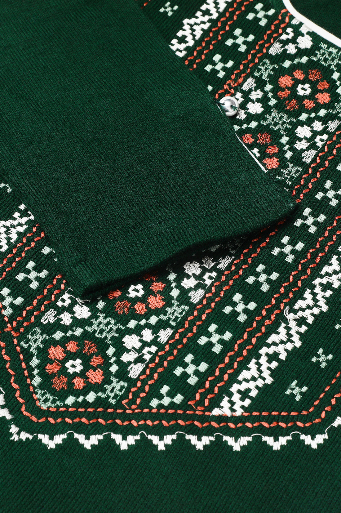 Green Acrylic kurta