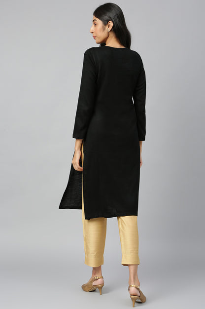 Black Winter kurta