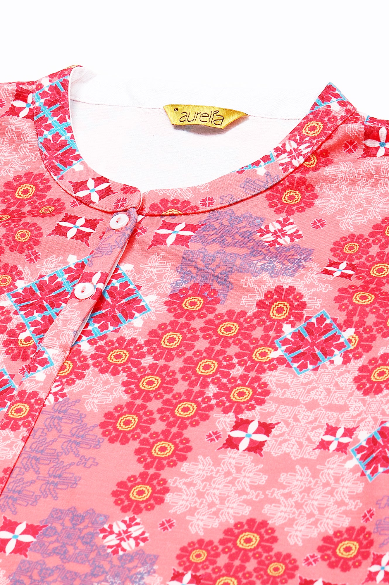 Pink Floral Print kurta