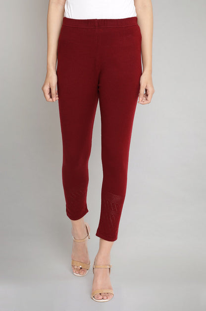 Maroon Winter Tights