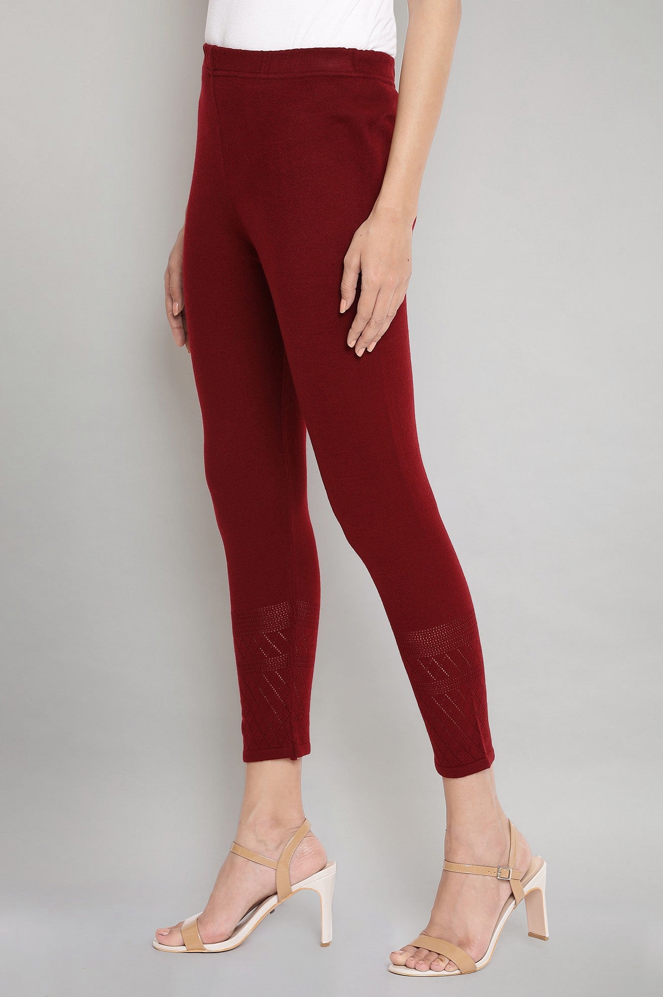 Maroon Winter Tights