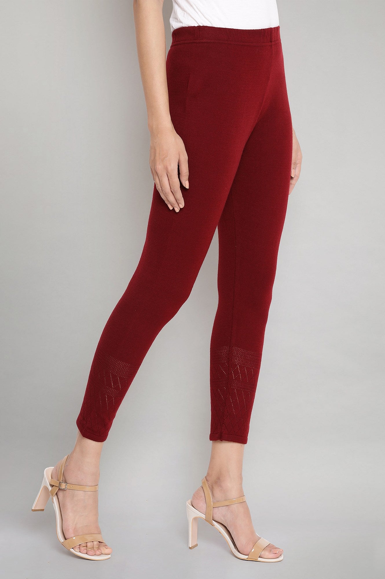 Maroon Winter Tights