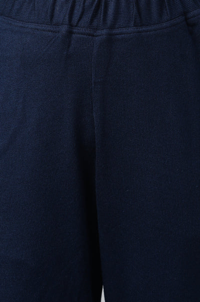Navy Winter kurta & Palazzo Ethnic Set