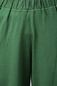 Green Winter kurta &amp; Palazzo Ethnic Set