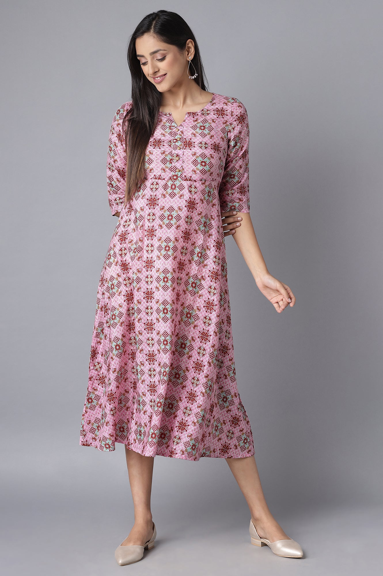 Pink Ethnic Dress