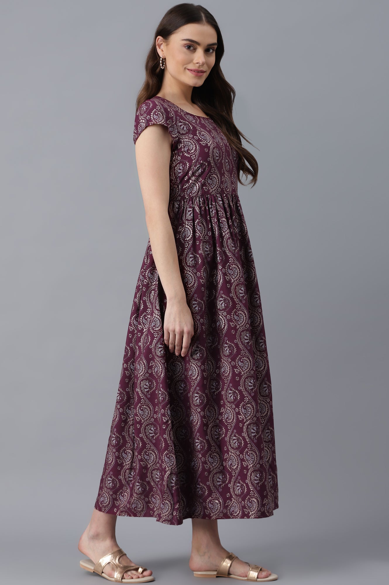 Purple Ethnic Dress