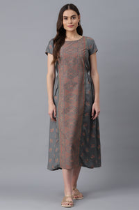Grey Ethnic Dress