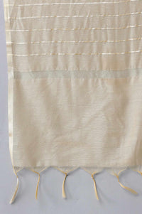 Peach Embroidered kurta-Palazzo-Gold Dupatta Set