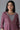 Purple Embroidered Anarkali kurta Trousers Set