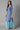Blue Foil Print kurta Palazzos Set