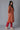 Orange Mughal Print A line kurta Trousers Set