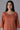 Orange Mughal Print A line kurta Trousers Set