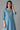 Blue Mughal Print Panelled kurta Flared Palazzos Set