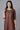 Brown Embroidered kurta-Peach Culottes Set