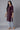 Purple Embroidered kurta-Blue Culottes