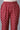 Blue Glitter Print kurta-Red Trousers Set
