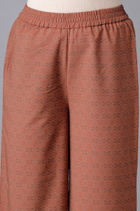 Green kurta- Orange Palazzo Set