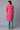 Pink Embroidered kurta-Blue Palazzo Set