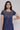 Uniform Blue Zari Embroidered kurta